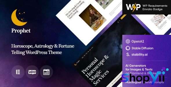Prophet v1.14.0 - Horoscope, Astrology & Fortune Telling WordPress Theme