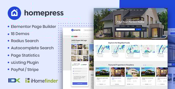 HomePress v1.3.11 - Real Estate WordPress Theme