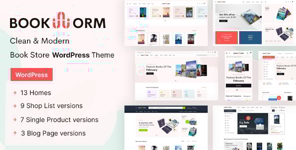 Bookworm v1.3.2 - Bookstore & Bookshop WooCommerce Theme