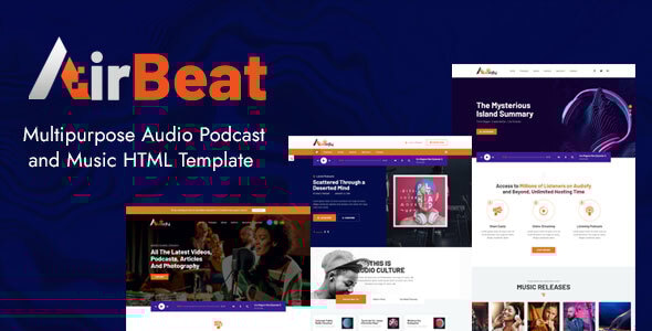 AirBeat - Multipurpose Audio Podcast & Music HTML Template