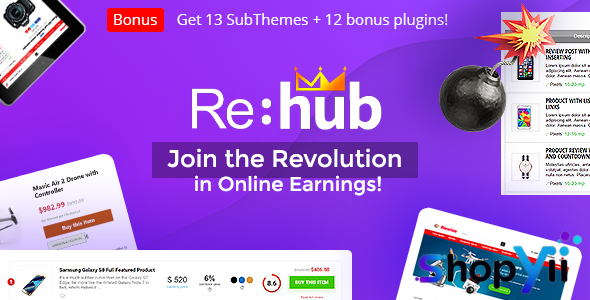 REHub v19.9.8 - Price Comparison, Business Community