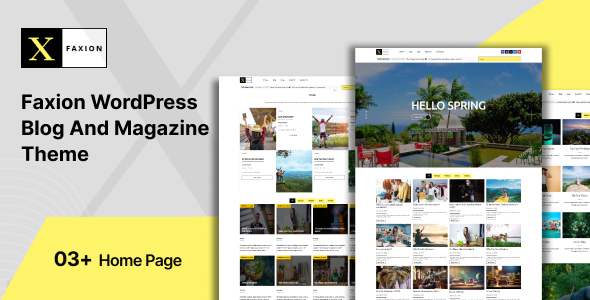 Faxion - Fashion Magazine Theme - 18 August 2025