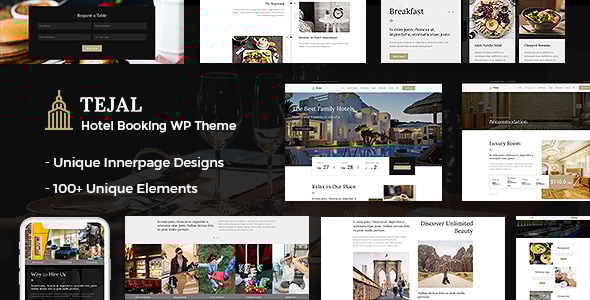 Tejal v3.1 - WordPress Hotel Booking Theme
