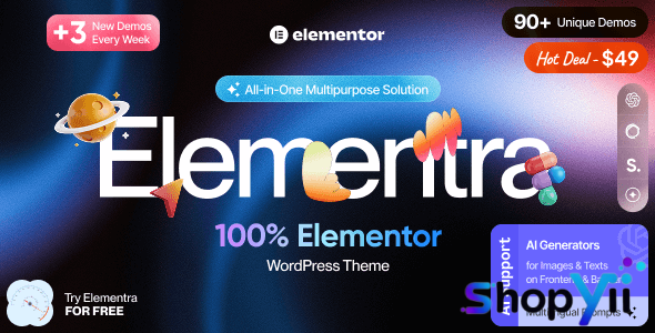 Elementra v1.0.7 - 100% Elementor WordPress Theme
