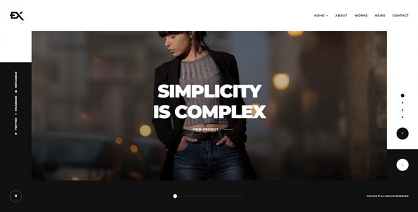 Fightex - Showcase Portfolio Template