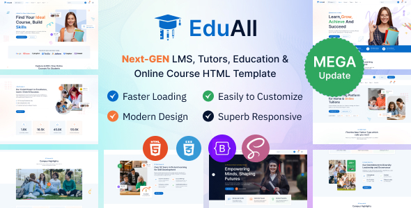 EduAll v1.0.4 - Education Tutors LMS & Online Course Template Multipurpose