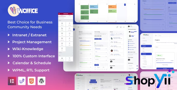 Woffice v5.4.28 - Intranet/Extranet WordPress Theme