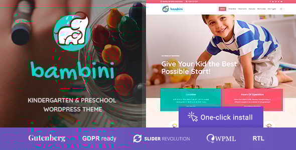 Bambini v1.2.6 - Kindergarten & Pre-School Theme