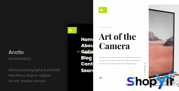 Anotte v1.9 - Horizontal Photography WordPress Theme