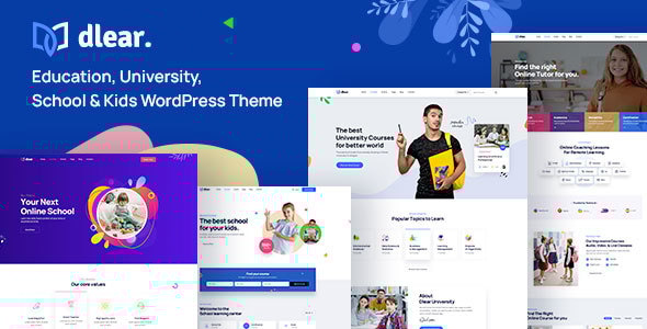 Dlear v1.0.9 - Education, University & School WordPress Theme
