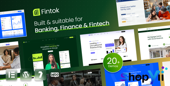 Fintok v1.0.0 - Banking Finance & Fintech WordPress Theme