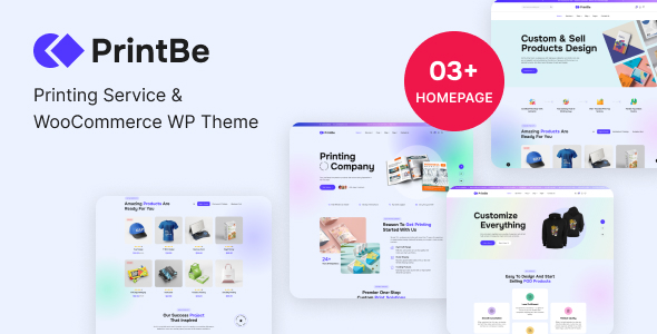 PrintBe v1.0.15 - Printing Service & WooCommerce WP Theme