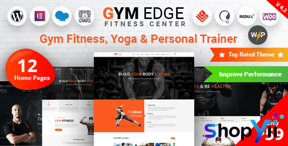 Gym Edge v4.3.7 - Gym Fitness WordPress Theme