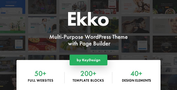 Ekko v5.2 - Multi-Purpose WordPress Theme with Page Builder