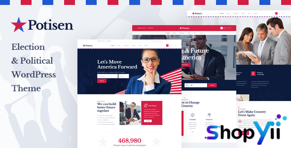 Potisen v1.2.8 - Election & Political WordPress Theme