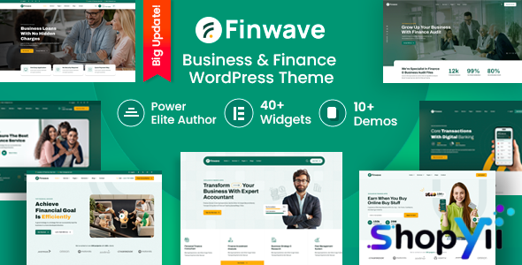 Finwave v1.1.4 - Business and Finance WordPress Theme