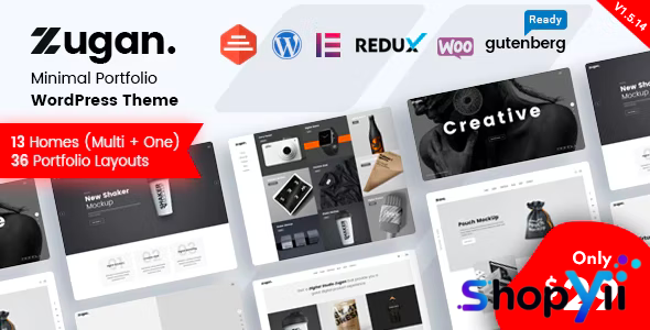 Zugan v1.6.6 - Minimal Portfolio WordPress Theme