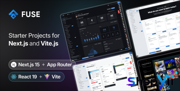 Fuse React v16.0.0 - NextJS & Vite Admin Dashboard Template