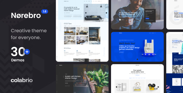 Norebro v1.6.8 - Creative Multipurpose WordPress Theme