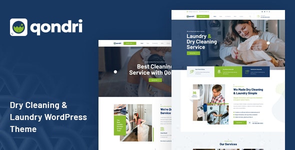 Qondri v1.3.2 - Dry Cleaning & Laundry Services WordPress Theme