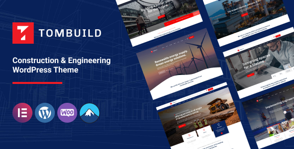 Tombuild v1.1.2 – Construction & Engineering WordPress Theme