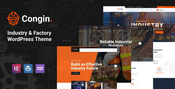 Congin v1.1.5 - Industry & Factory WordPress Theme