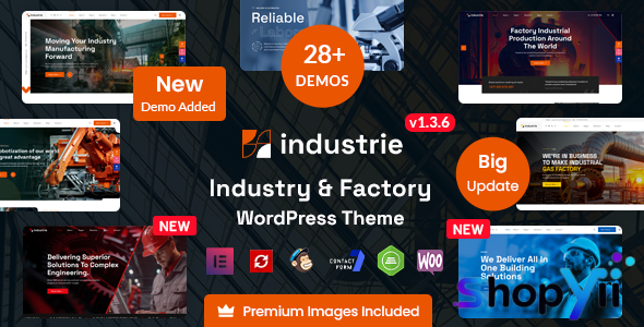 Industrie v1.3.6 - Factory & Industry WordPress Theme