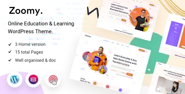 Zoomy v1.2.0 - Lightweight LMS & Education WordPress Theme