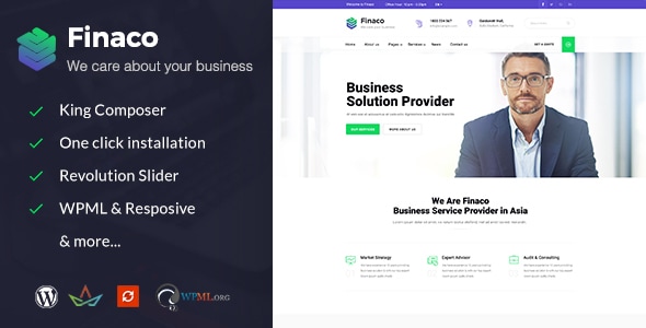 Finaco v2.8 - Consulting & Business WordPress Theme