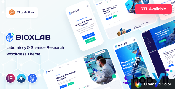 Bioxlab v1.1.4 - Laboratory & Science Research WordPress Theme