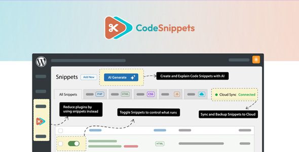 Code Snippets Pro 3.7.0 – WordPress Code Snippets Manager