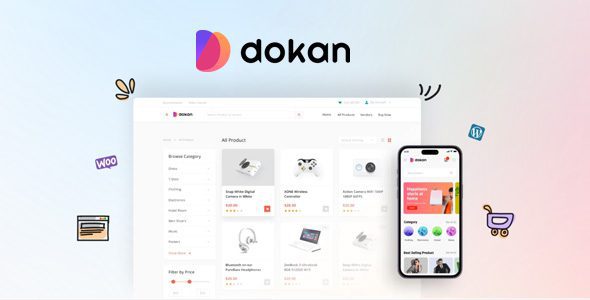 Dokan Pro 4.0.6 + Booking 1.4.5 + Theme – Multivendor Marketplace Plugin for WordPress