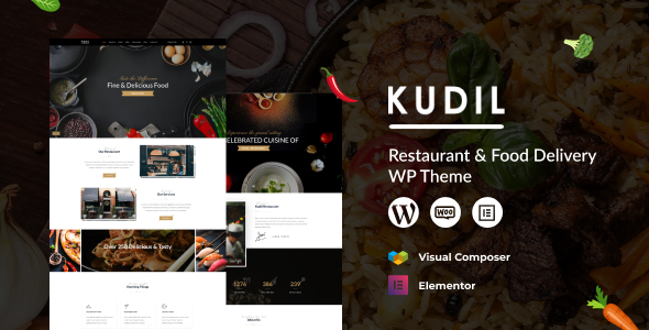 Kudil v3.4 - Cafe, Restaurant WordPress Theme
