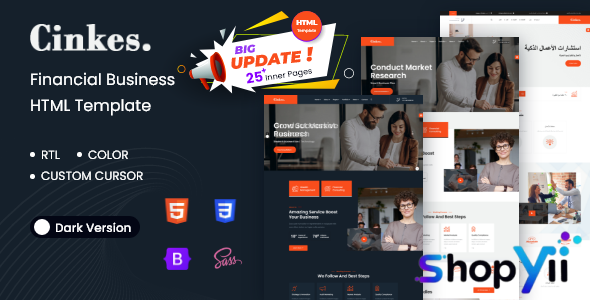 Cinkes - Financial Business HTML5 Template