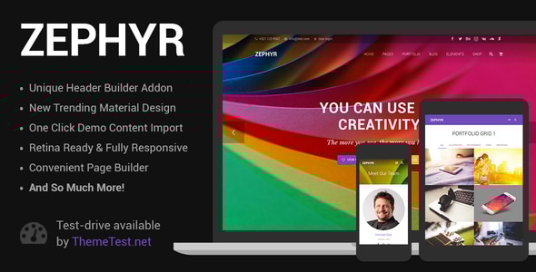 Zephyr v8.38.1 - Material Design Theme