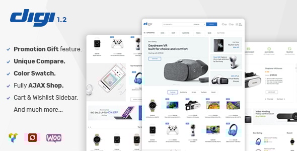 Digi v1.9.3 - Electronics Store WooCommerce Theme