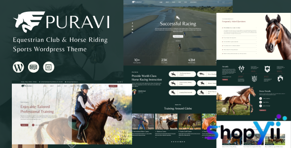 Puravi v1.0.7 - Equestrian Club & Horse Riding Sports Theme