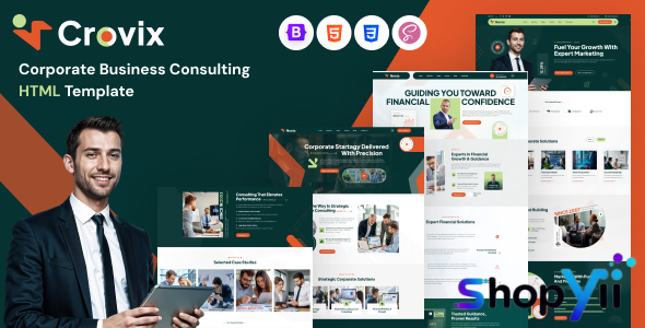 Crovix - Corporate Business Consulting HTML Template