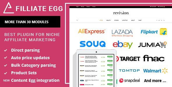 Affiliate Egg 10.9.26 – Niche Affiliate Marketing WordPress Plugin