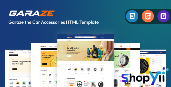 Garaze - Car Accessories HTML Template