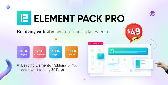 Element Pack 8.3.1 – Addon for Elementor Page Builder WordPress Plugin