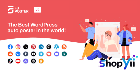 FS Poster 7.3.1 – WordPress Social media Auto Poster & Scheduler [Facebook, Instagram, Twitter, Pinterest]