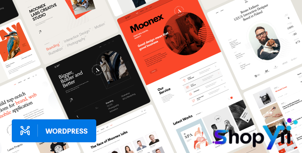 Moonex v1.1.0 - Agency & Portfolio WordPress Theme