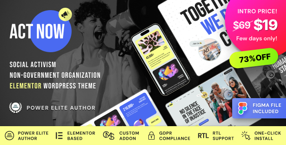 Act Now v1.0.1 - Social Activism & NGO WordPress Theme