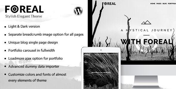 Foreal v3.0 - Director, Writer WordPress Theme