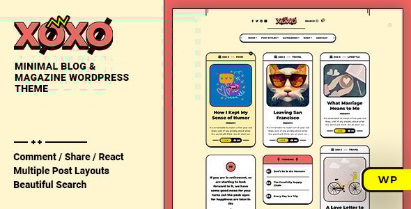 Xoxo v2.1.6 - Blog & Magazine WordPress Theme