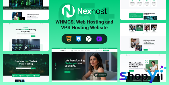 Nexhost - WHMCS, Web Hosting and VPS Hosting HTML Template