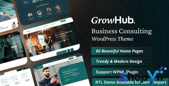 GrowHub v1.0.6 - Business Consulting WordPress Theme