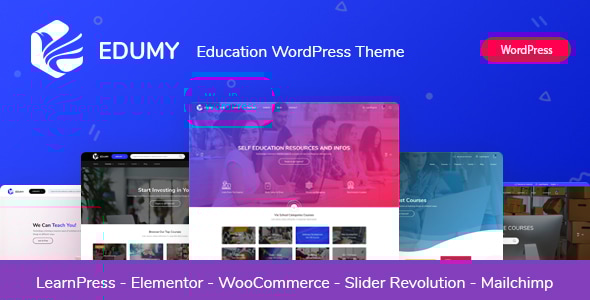 Edumy v1.2.35 - LMS Online Education Course WordPress Theme