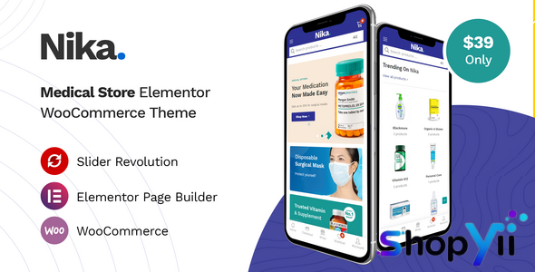 Nika v1.2.13 - Medical Elementor WooCommerce Theme